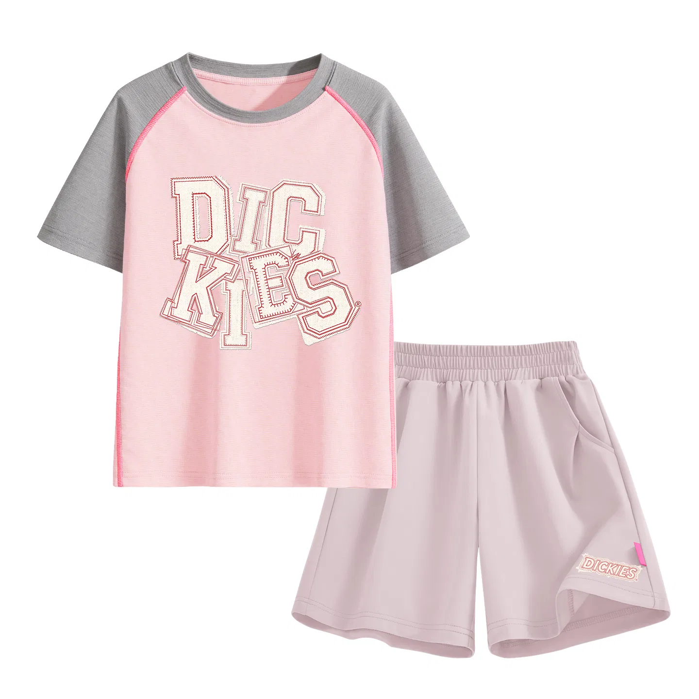 Детский спортивный комплект с принтом Dickies, Suno Painting White/K Bottom Right Deep Sea Blue — фото 3