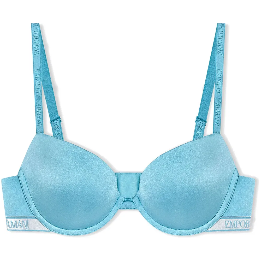 Бюстгальтер Push Up Emporio Armani, синий — фото 3