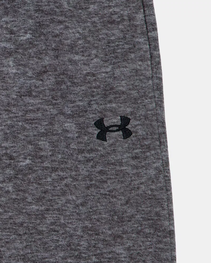 Детские джоггеры на микрофлисе, длина по внутреннему шву 63,5 см, UA Microfleece Hundo UnderArmour, Castlerock/Black — фото 2