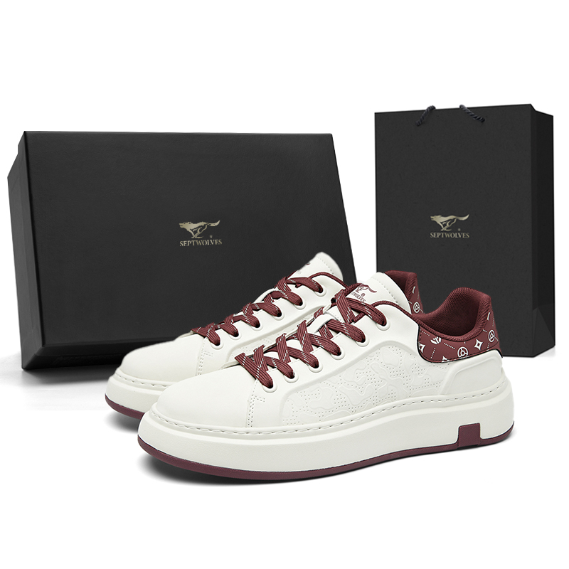 

Низкие мужские кроссовки SEPTWOLVES, White Khaki (Standard Leather Shoe Size)