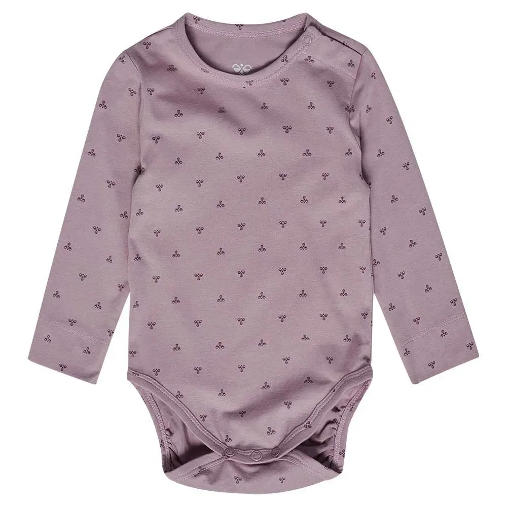 Боди с длинным рукавом Mini Bee AOP Hummel, фиолетовый