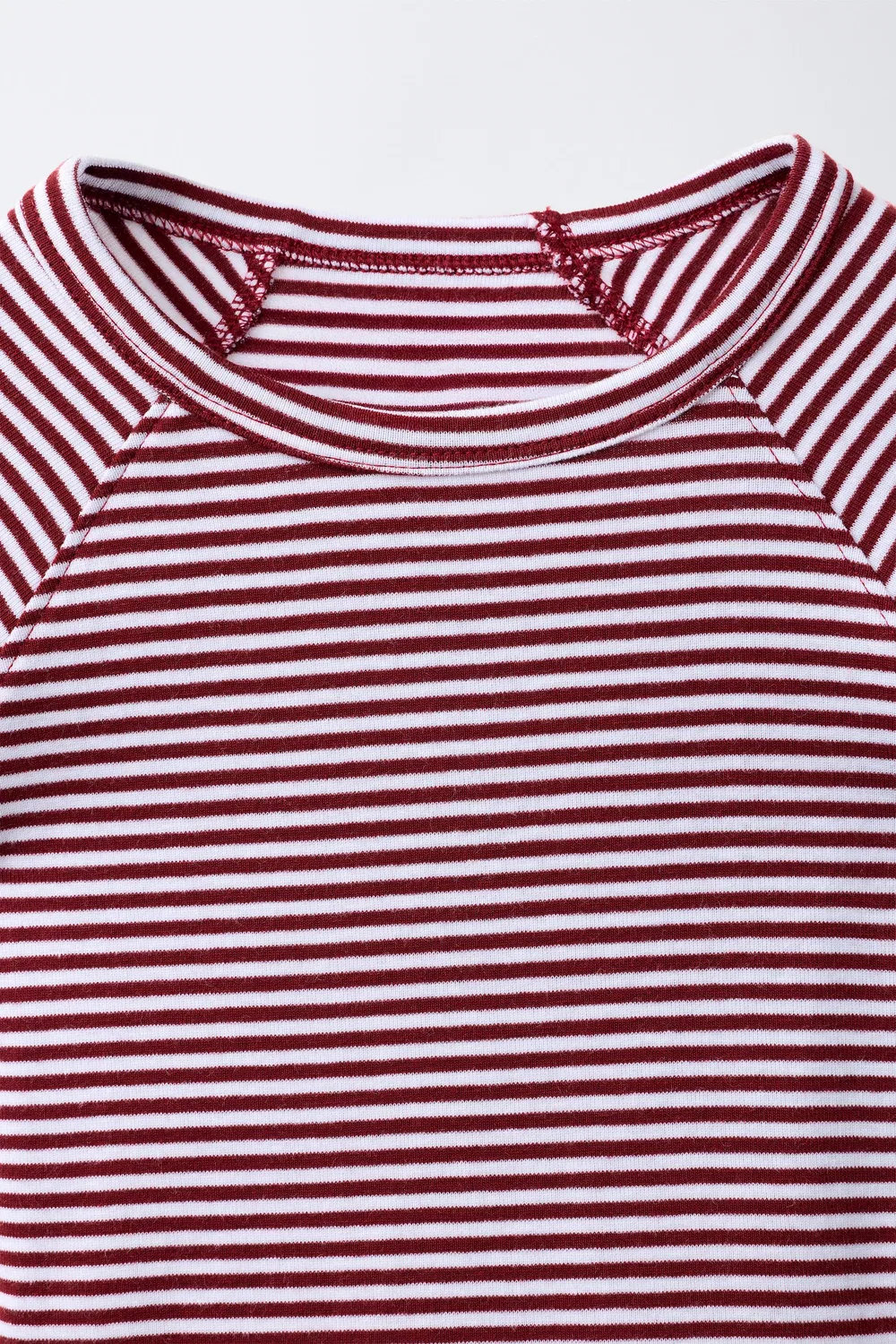Футболка в полоску из смеси хлопка и модала. ZARA, Stripes — фото 3