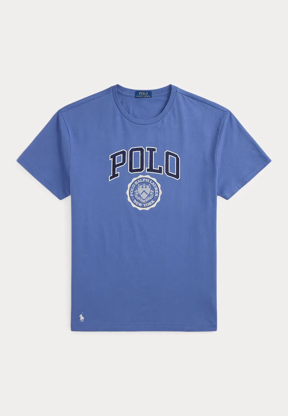 Футболка с индивидуальным кроем и логотипом - футболка с принтом Polo Ralph Lauren, Bastille Blue — фото 4