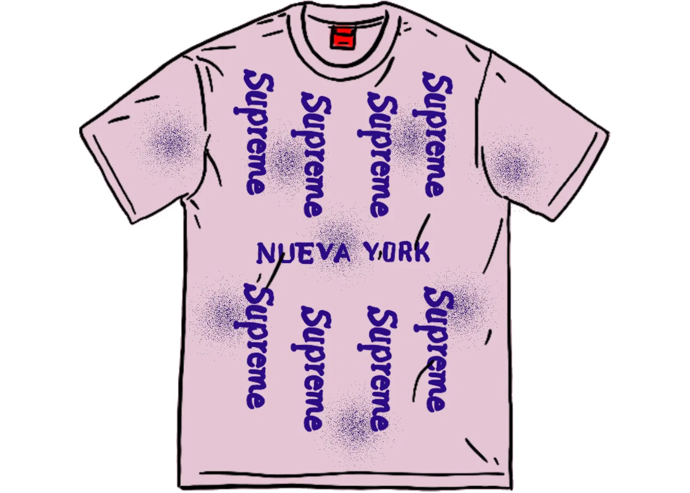 Мужская футболка Supreme S/S Top, Pale Purple