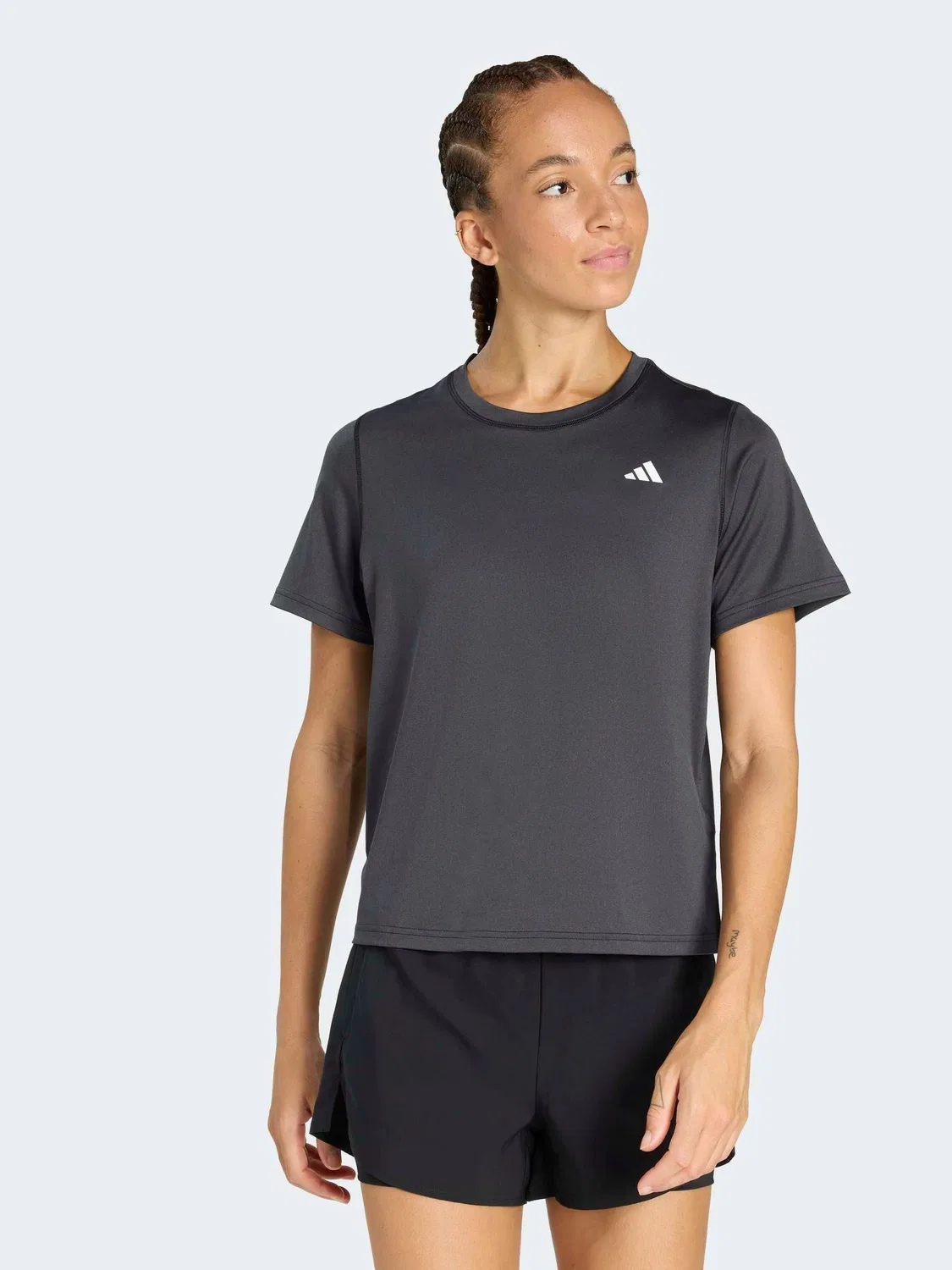 Футболка с круглым вырезом Workout Essentials adidas, черный