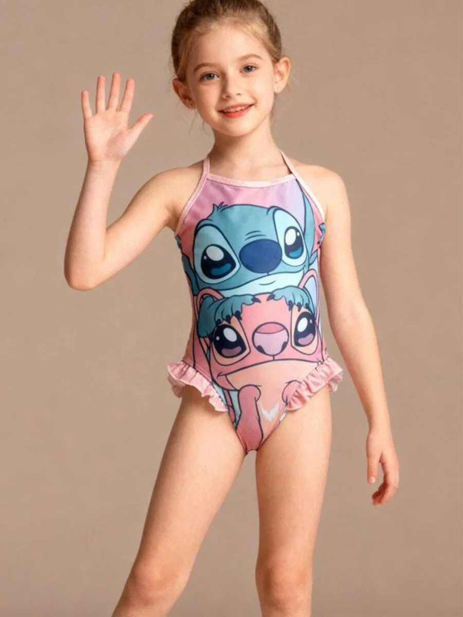 Купальник Disney Lilo & Stitch 'Disney Stitch and Angel Swimsuit - Multicolor' в смешанных цветах — фото 2