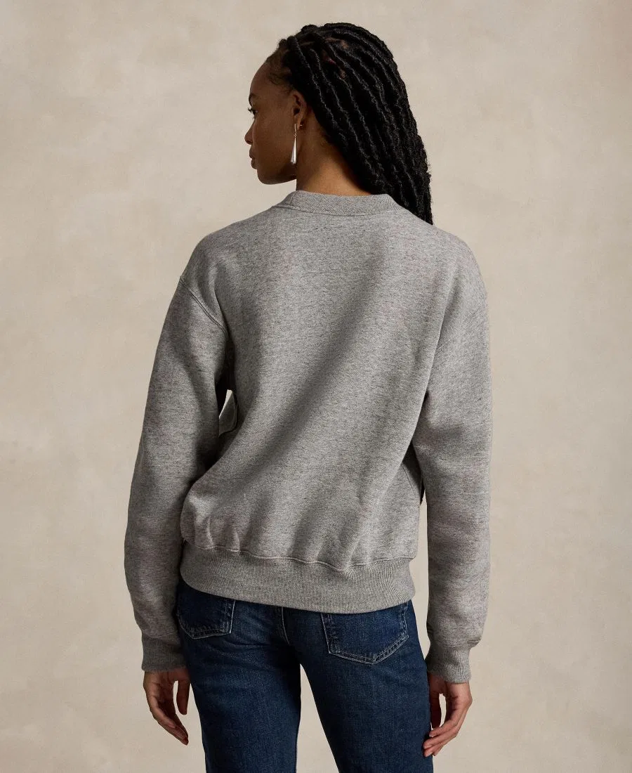 Свитшот с круглым вырезом и принтом Polo Bear Polo Ralph Lauren, Dark Vintage Heather — фото 4