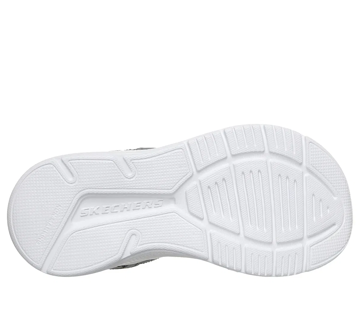 Детские слипоны Microspec-Splash - Hydro Ease Skechers, серый/синий — фото 3