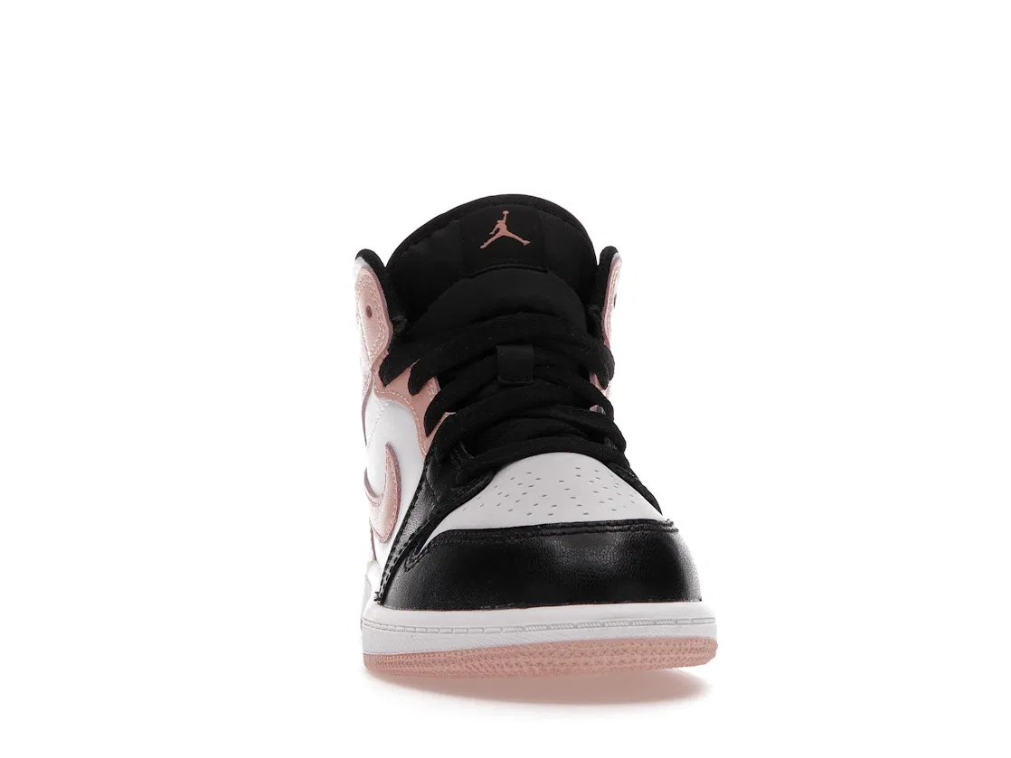 Детские кроссовки Lifestyle Jordan 1 Mid, White/Arctic Orange-Black — фото 2