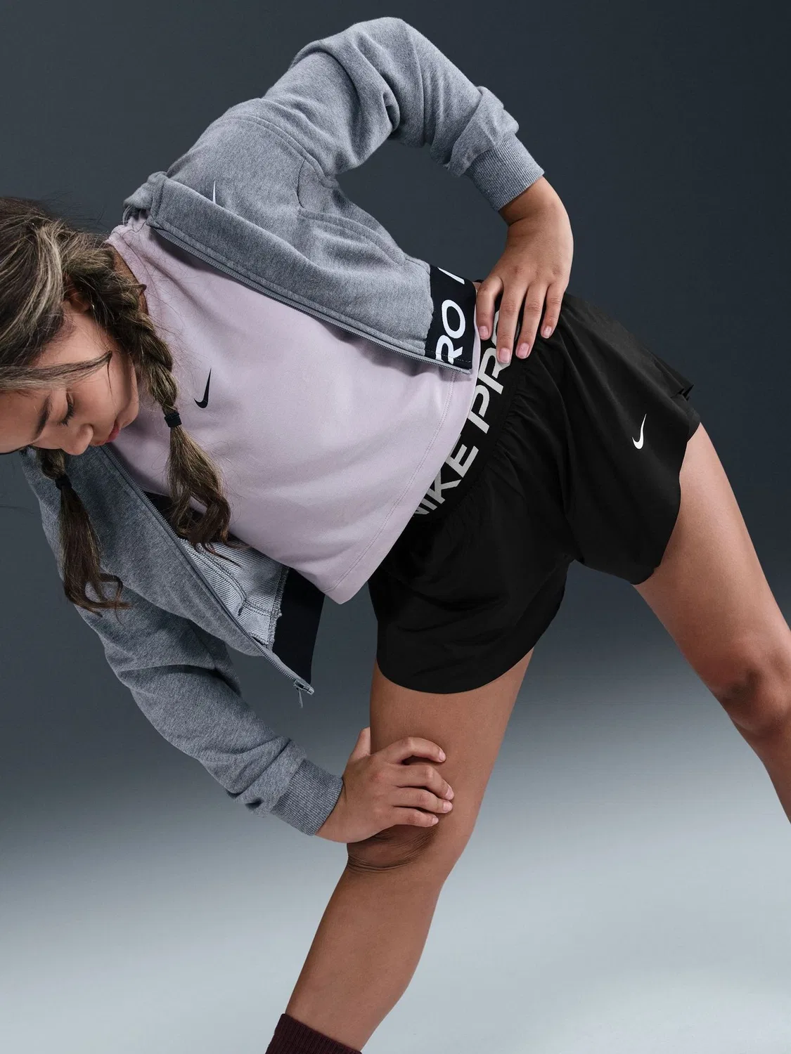 Шорты Nike Pro Dri-FIT 2 в 1, черные — фото 3
