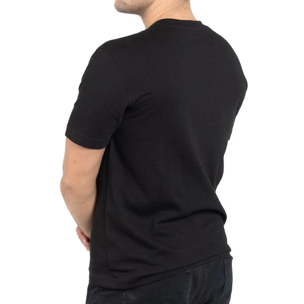 Мужская футболка с круглым вырезом Lacoste, Schwarz — фото 2