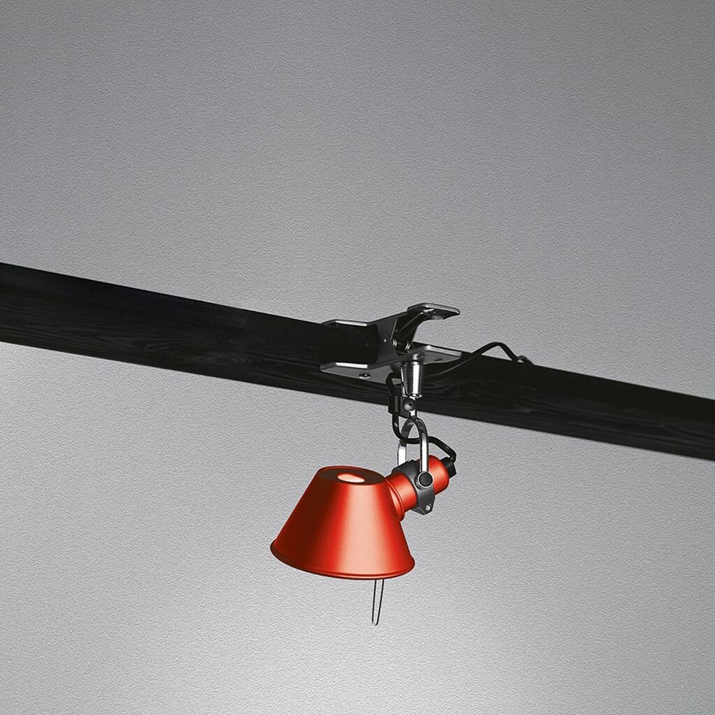 

Настенный светильник Tolomeo Micro с зажимом ARTEMIDE красный