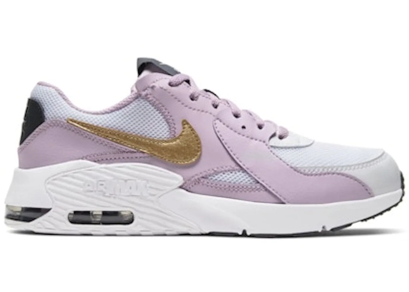 Детские кроссовки Lifestyle Nike Air Max Excee, White Iced Lilac Off Noir Metallic Gold