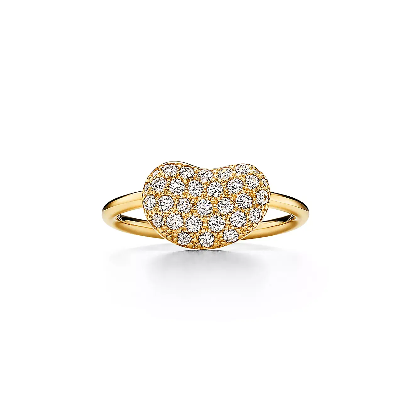 

Кольцо Tiffany & Co. x Elsa Peretti Bean Design Wire, 12 мм, золото/бриллиант