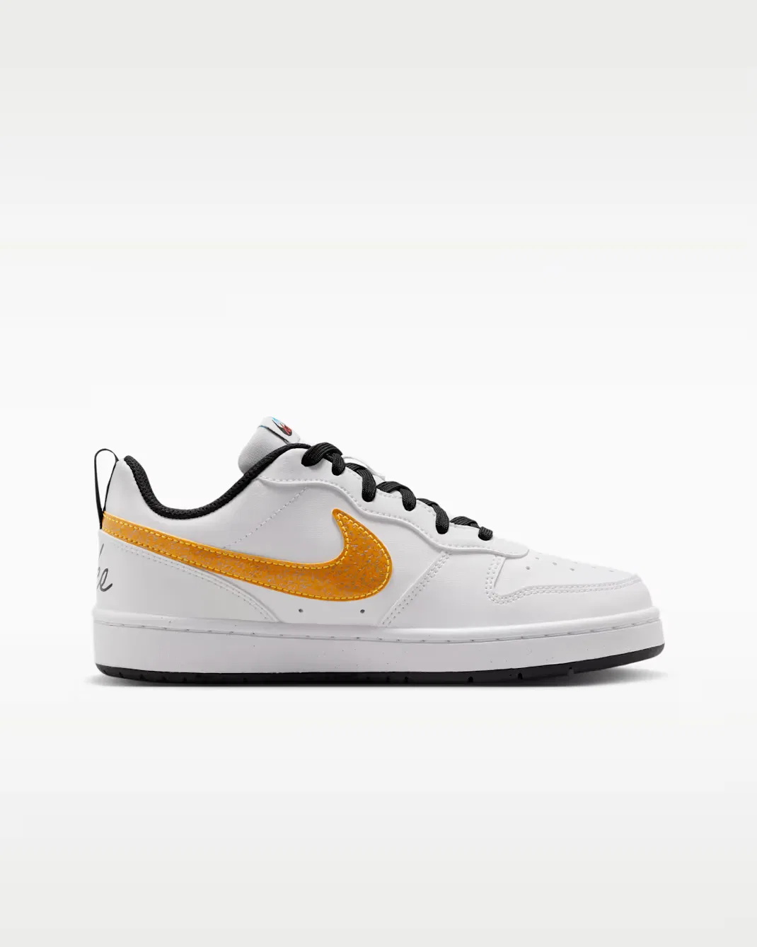 Кроссовки для детей постарше Nike Court Borough Low, White/Picante Red/Barely Volt/Current Blue — фото 3