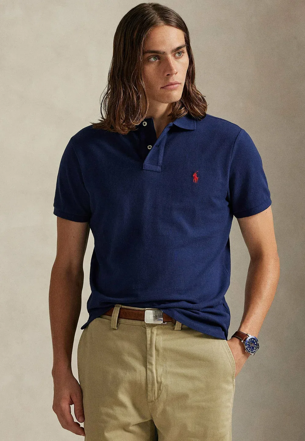 Поло - рубашка поло Ralph Lauren, Blu — фото 4