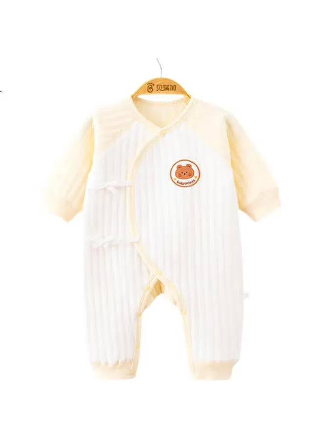 Боди-комбинезон утепленный с мишкой Babyprints, желтый