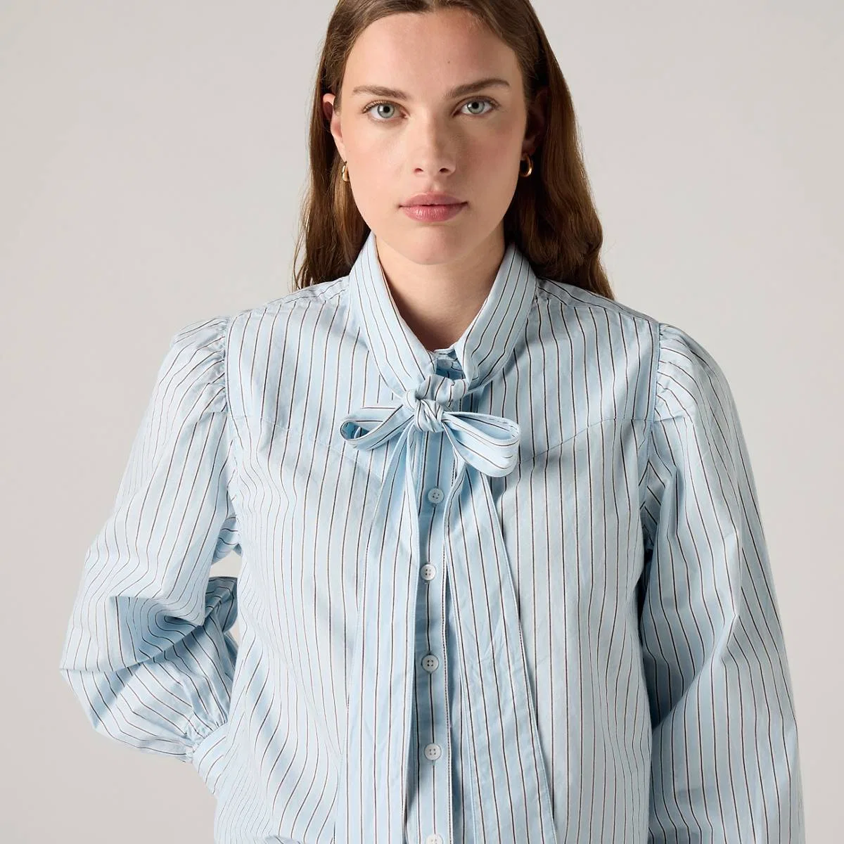 Рубашка в стиле вестерн Judice Levi's, Sherman Stripe Angel Falls - Blue — фото 2