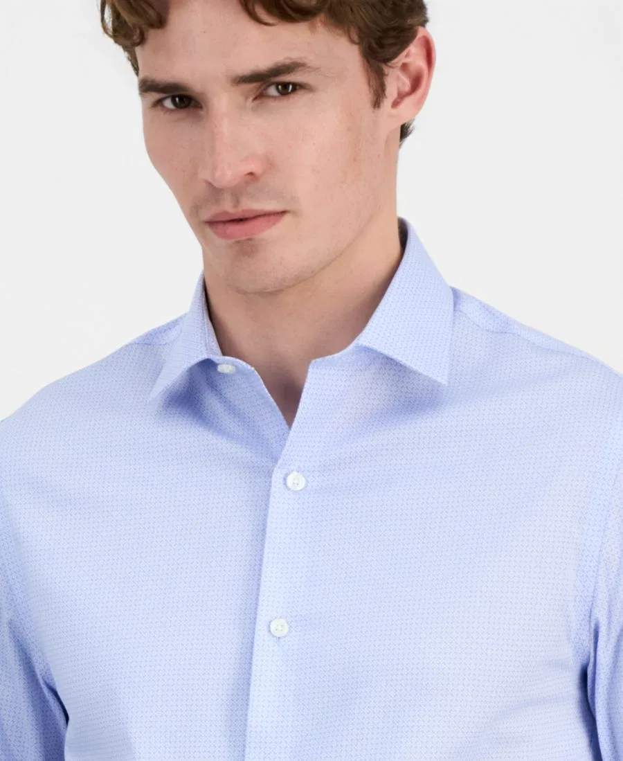 Рубашка с геометрическим принтом Slim Fit Tommy Hilfiger, Blue — фото 3