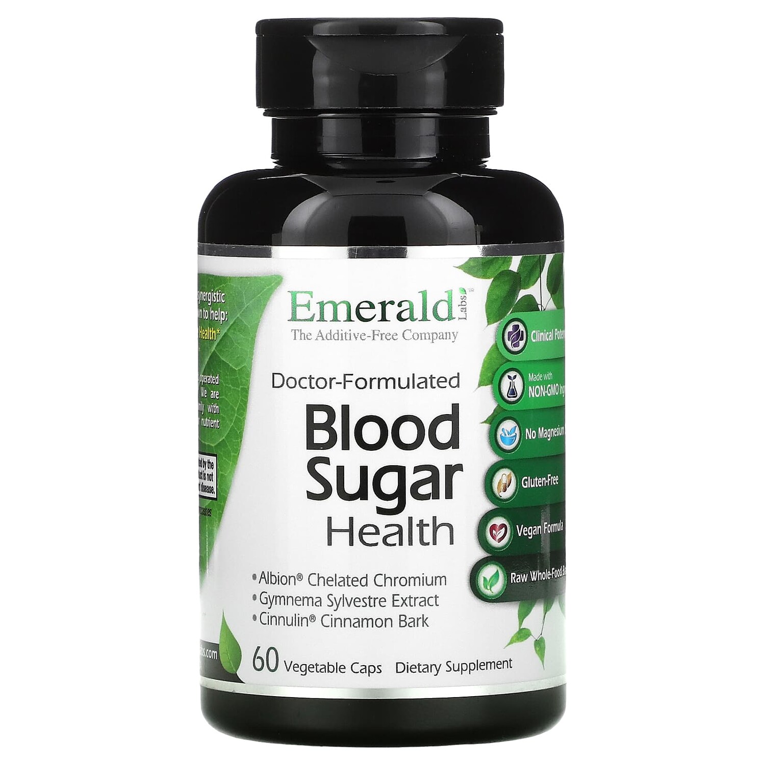 

Добавка Emerald Laboratories Blood Sugar Health, 60 растительных капсул