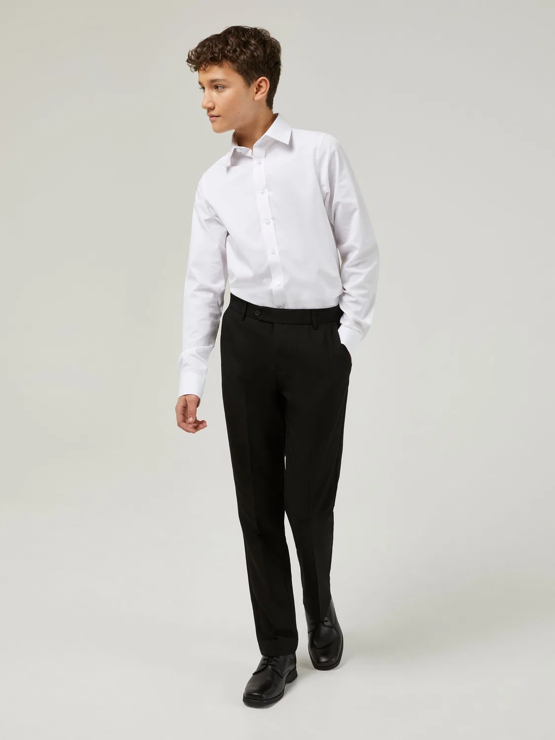 Рубашка школьная, slim fit Trutex, белый