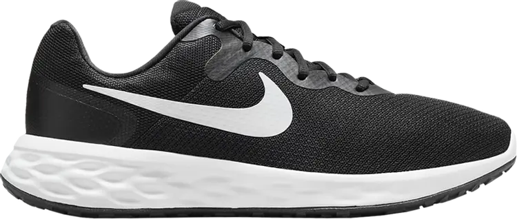 

Кроссовки Nike Revolution 6 Extra Wide 'Black White', черный