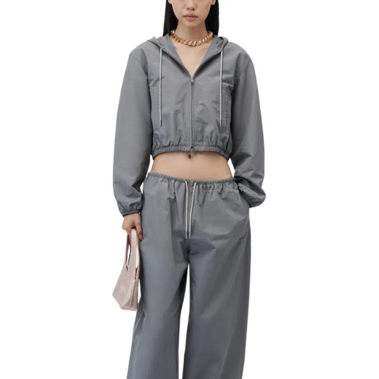 Женская куртка с капюшоном Alexander Wang, Asphalt Gray — фото 3