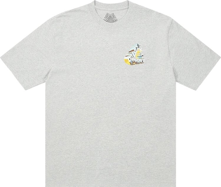 

Футболка Palace Tri-Chrome T-Shirt 'Grey Marl', серый