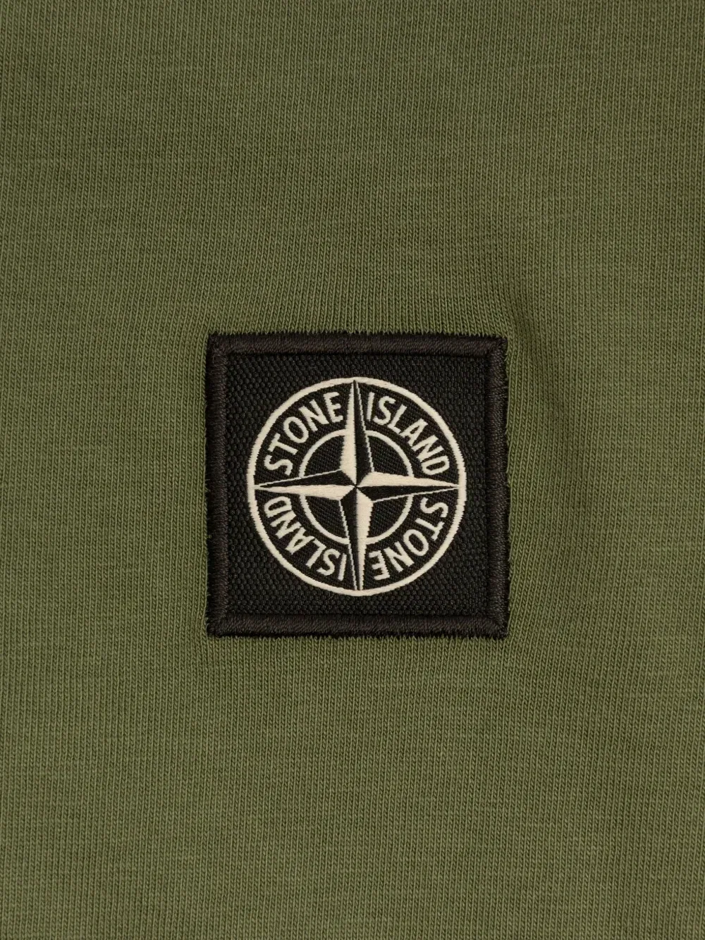 Футболка с нашивкой-логотипом Stone Island Junior, зеленый — фото 4