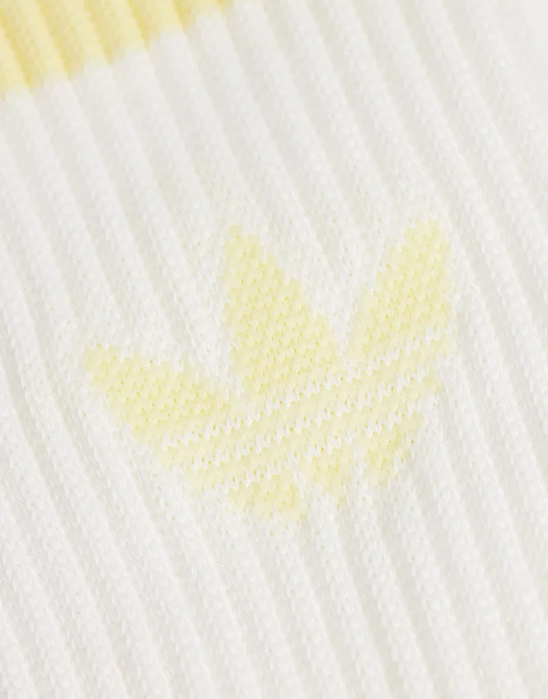 Носки высокие с тремя полосками 3 шт Adidas Originals, белый/пастельный — фото 2