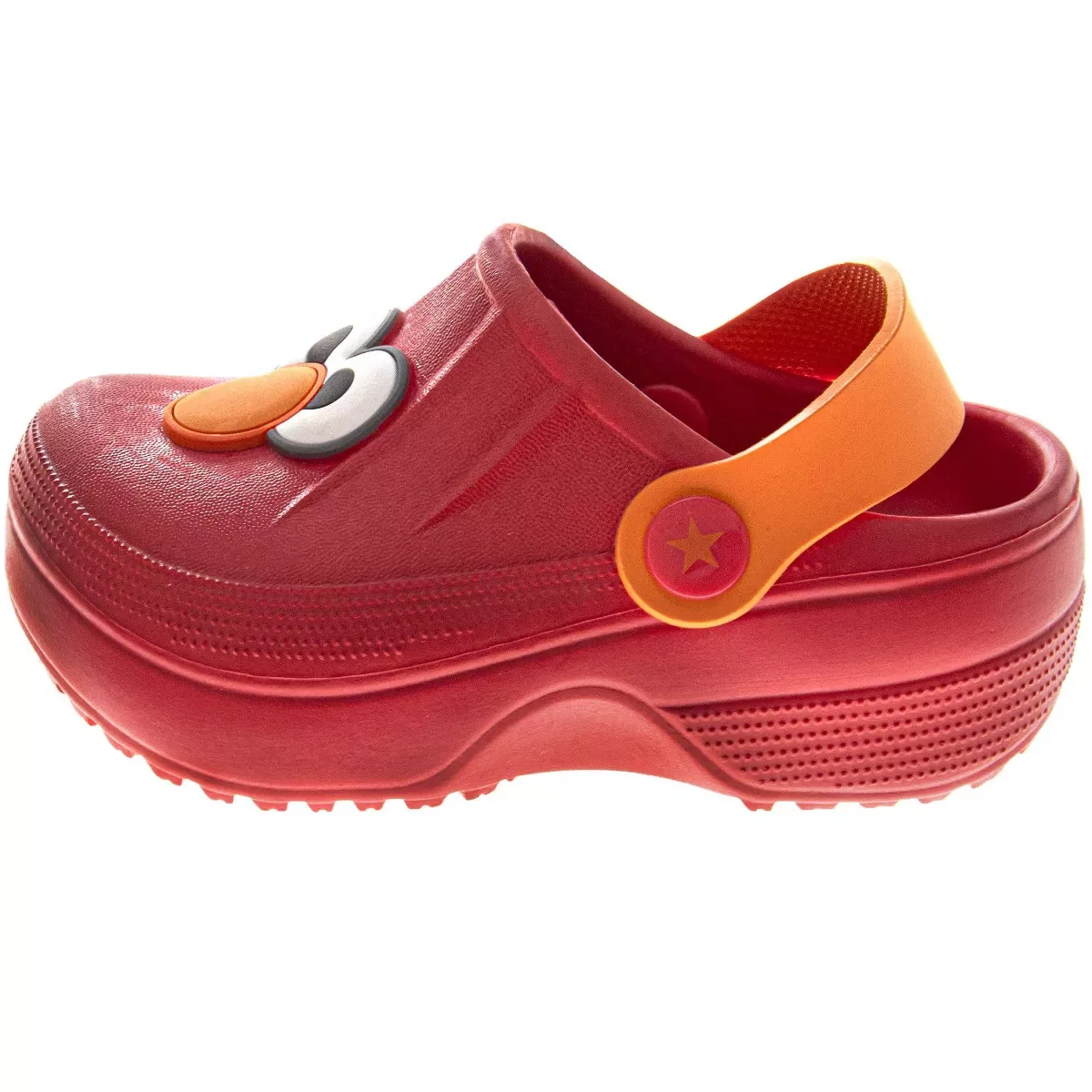 Детские сабо для мальчиков с принтом Sesame Street Cookie Monster Clogs Sesame Street, Red — фото 3