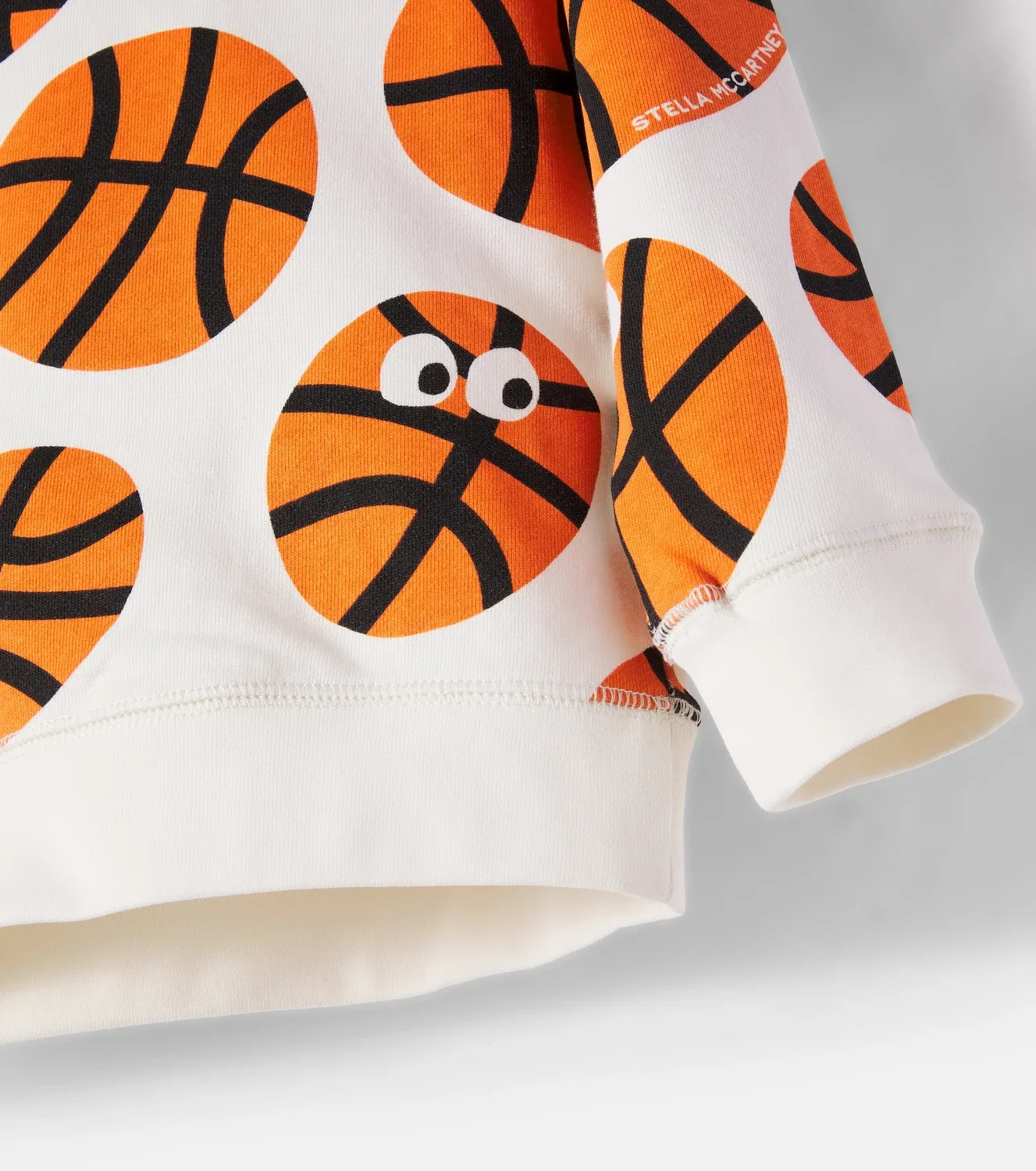Комплект из свитшота и шорт с принтом Stella Mccartney Kids, белый — фото 4