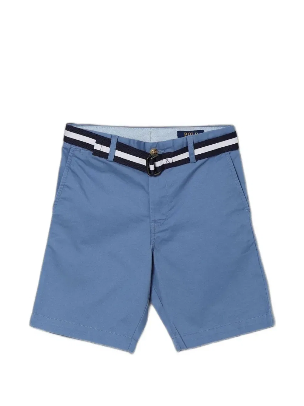 Удлиненные шорты-чинос с ремнем POLO RALPH LAUREN KIDS, синий
