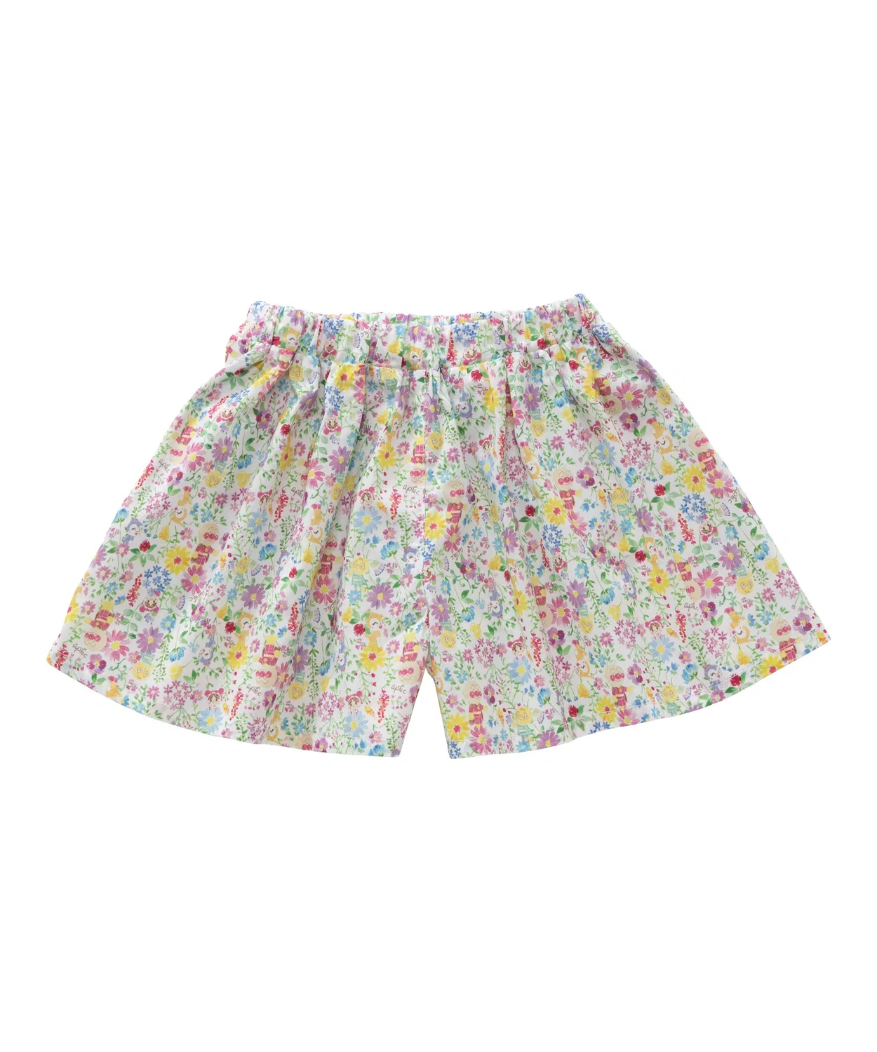 Детские шорты-кюлоты с цветочным принтом ANPANMAN KIDS COLLECTION, Off White — фото 4