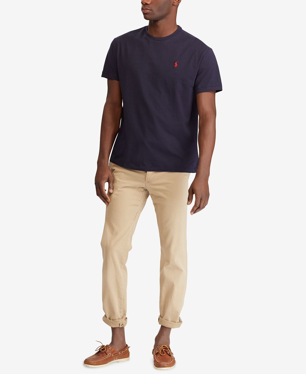 Мужская классическая футболка с круглым вырезом Polo Ralph Lauren — фото 4