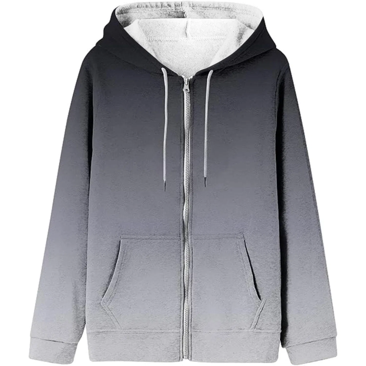 Женская куртка с капюшоном, винтажная, с принтом, Oversized Transition Jacket, E — фото 4