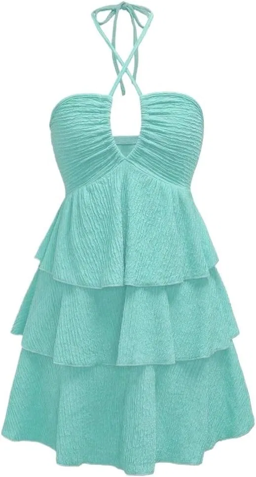 Женское повседневное платье с открытой спиной Cami Dress, Mint Green