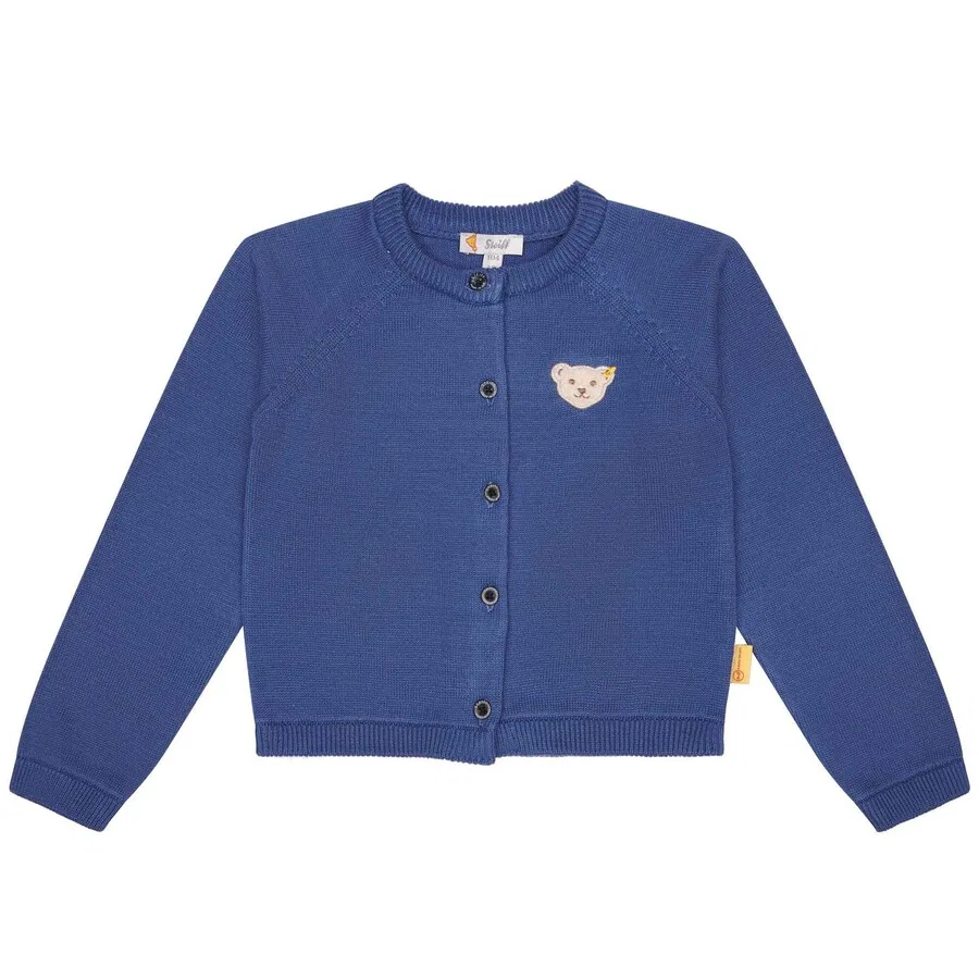 Вязаный кардиган Steiff Collection синего цвета