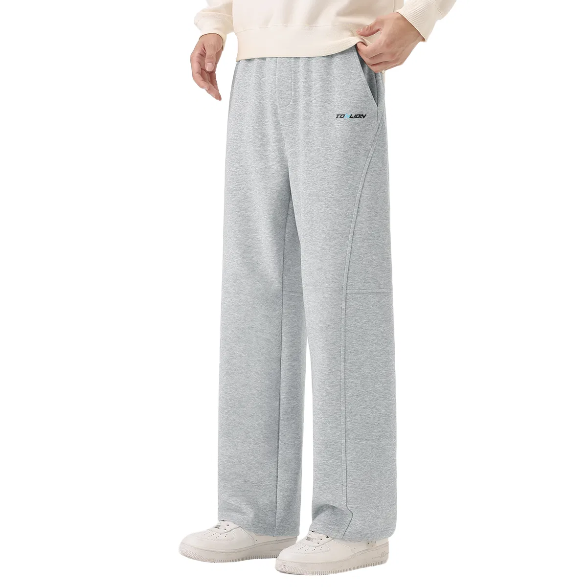 Детские брюки свободного кроя Tonlion, Deep Grey TN Tangshi Gradient Blue Pants — фото 3