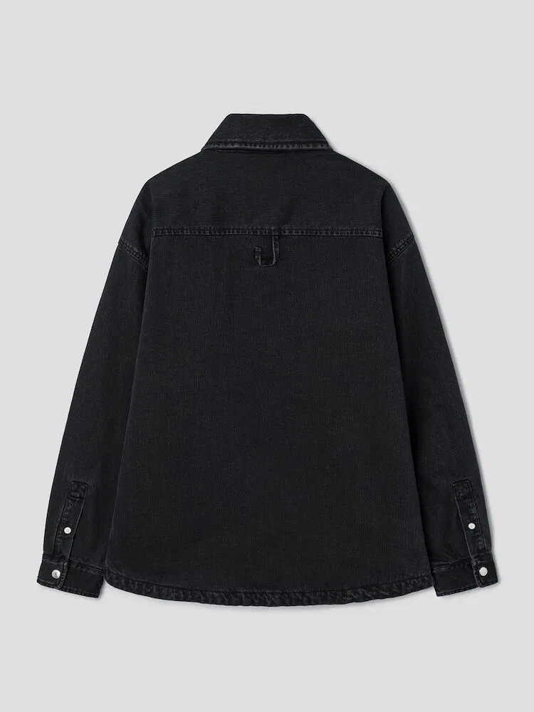 Рубашка с набивкой, Black JACQUEMUS — фото 2