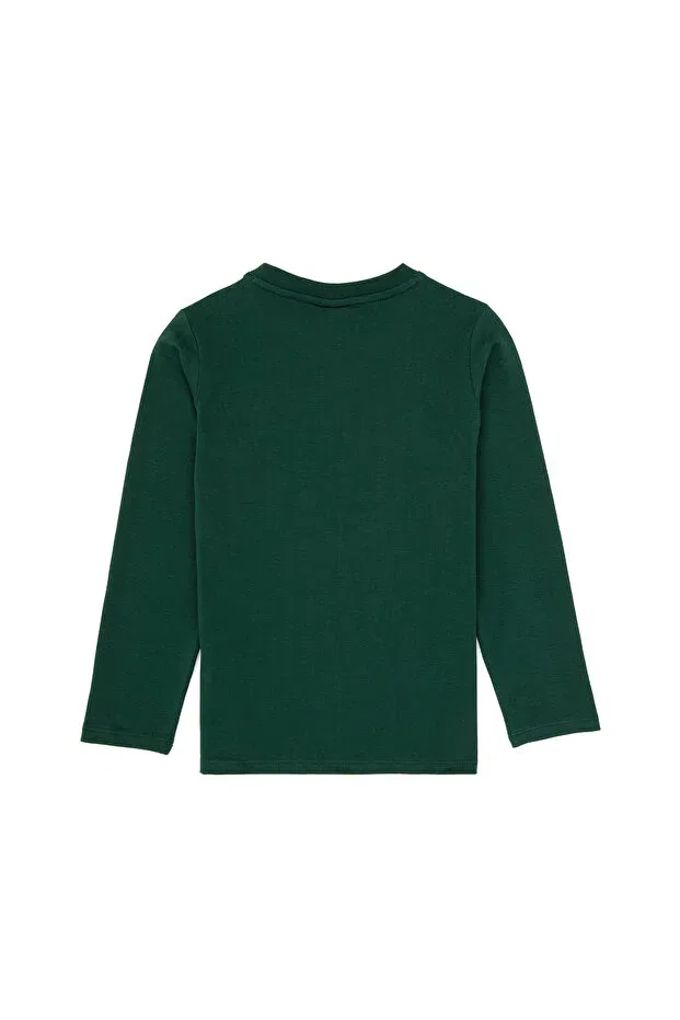 Детская толстовка с длинным рукавом U.S. Polo Assn., Dark Green — фото 2