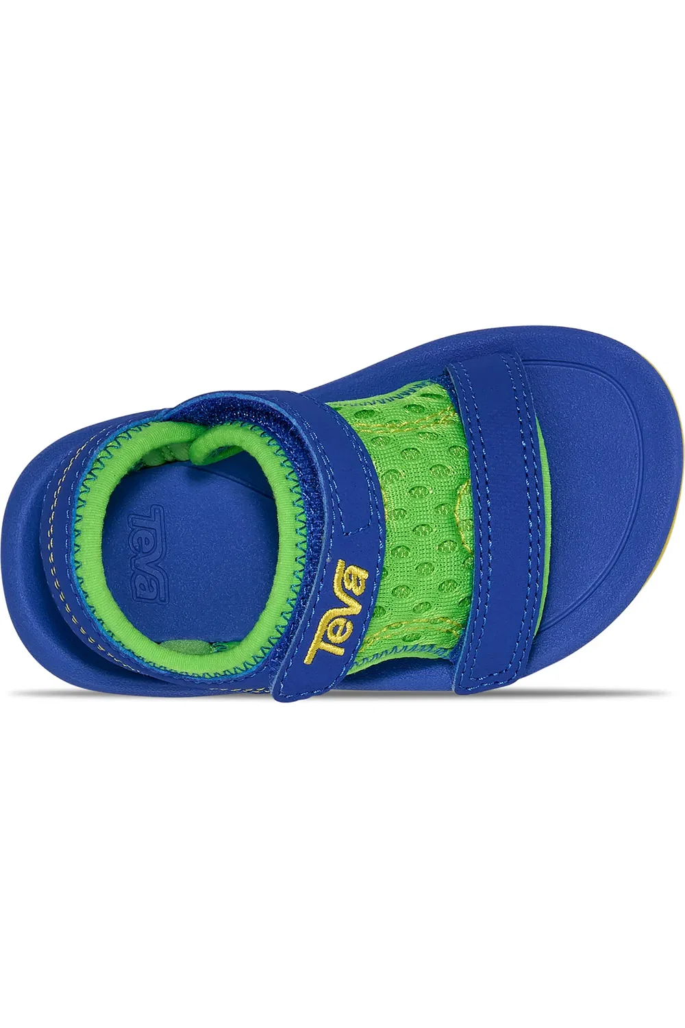 Детские сандалии спортивные на липучках Psyclone XLT Teva, Neon Green/Dazzling Blue — фото 4