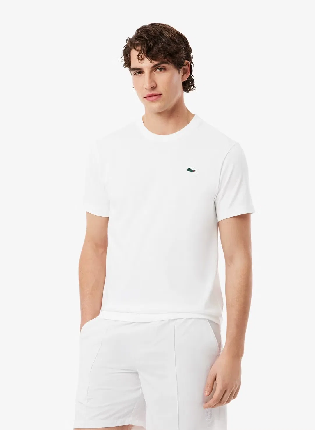 Футболка с принтом Ultra-Dry Lacoste, белый