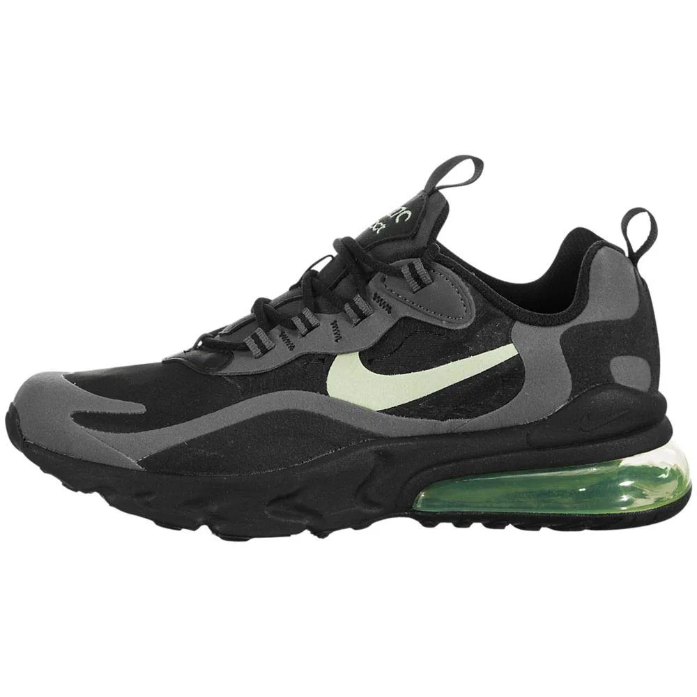 Детские кроссовки для мальчиков с шнуровкой NIKE Air Max 270, Black Barely Volt 008