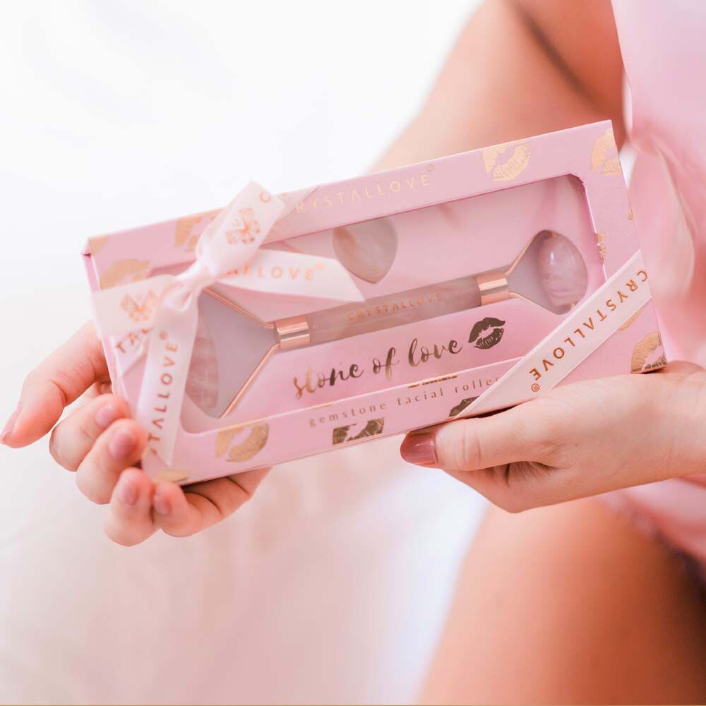 

Crystallove Crystal Collection Набор массажеров для лица из розового кварца selflove, 1 шт.