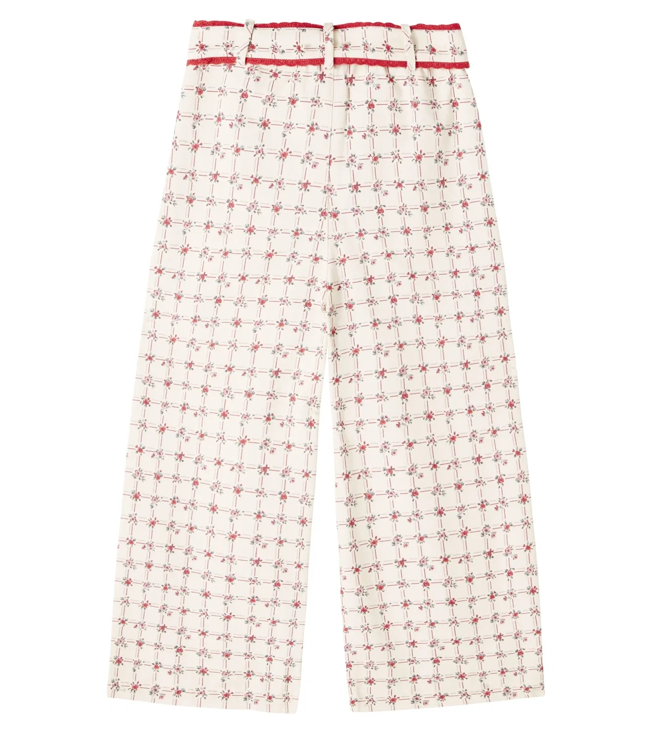 Брюки с цветочным принтом Bebe Organic, белый — фото 3