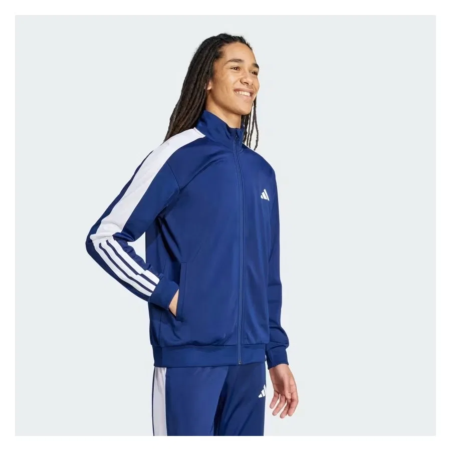 Куртка спортивная с длинным рукавом Sportswear JL8597 Colourblock Track Top adidas, Сине-белый — фото 3