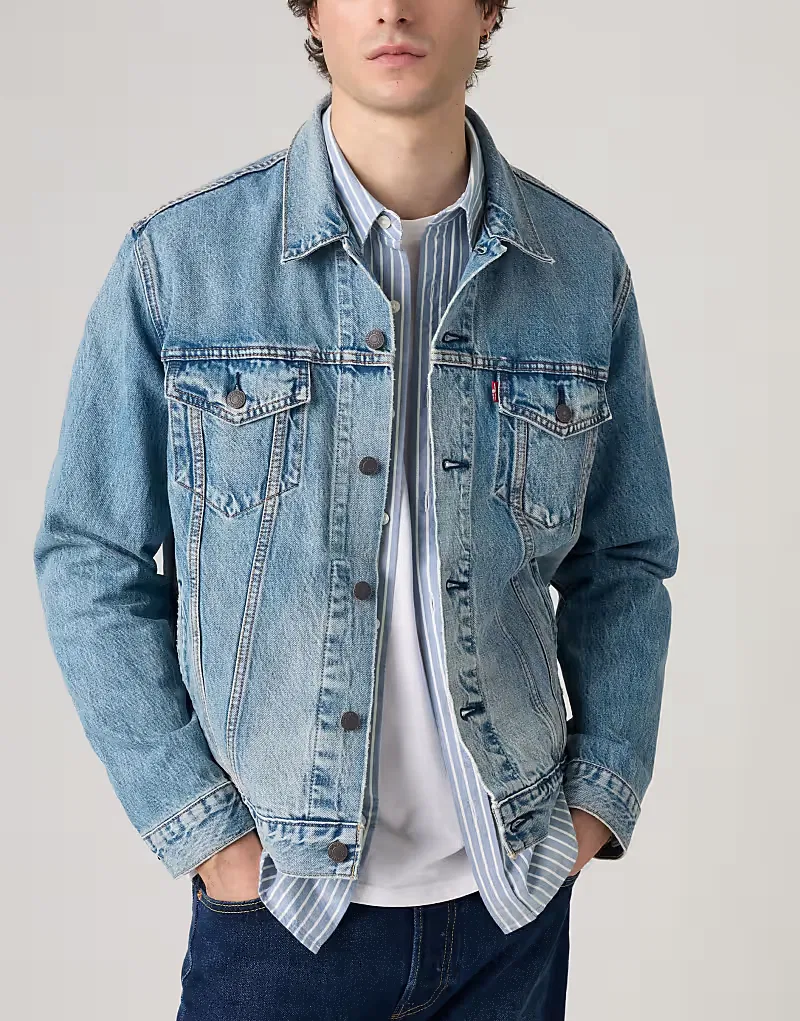 Куртка-тракер кордовая Levi's, темно-синий — фото 3