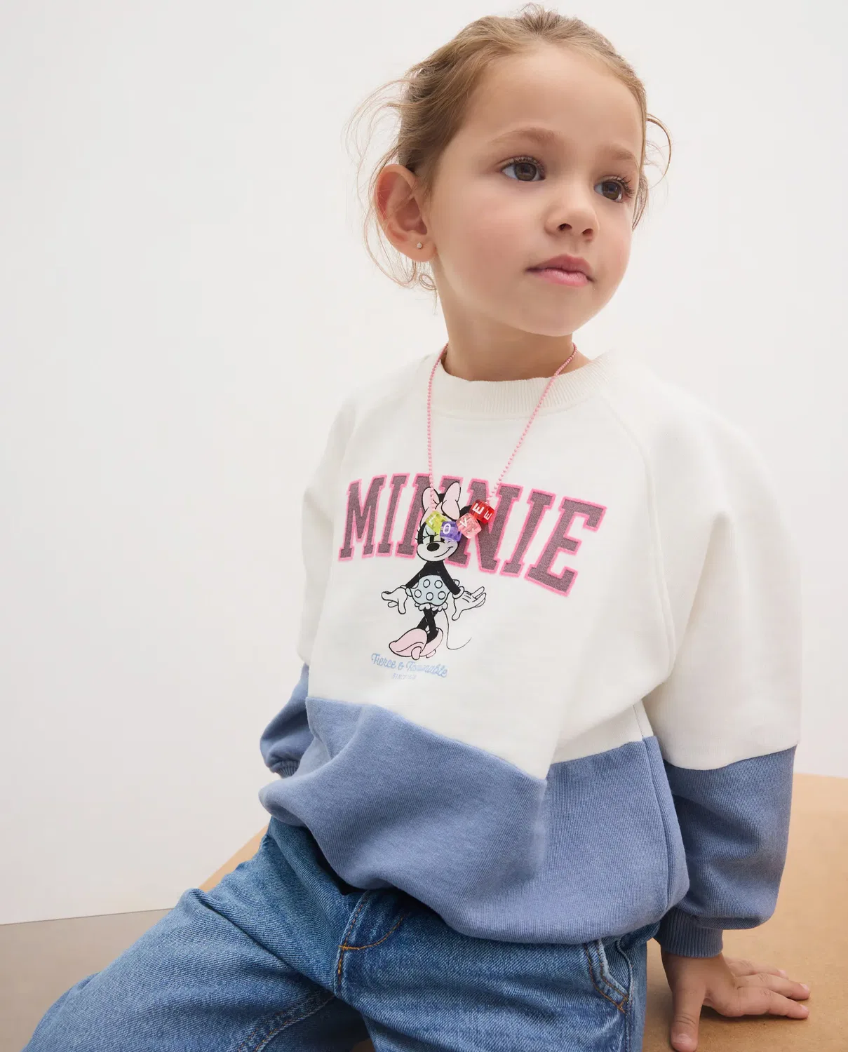 Детская худи для девочек с принтом MINNIE Kids El Corte Inglés, Multicolor — фото 2