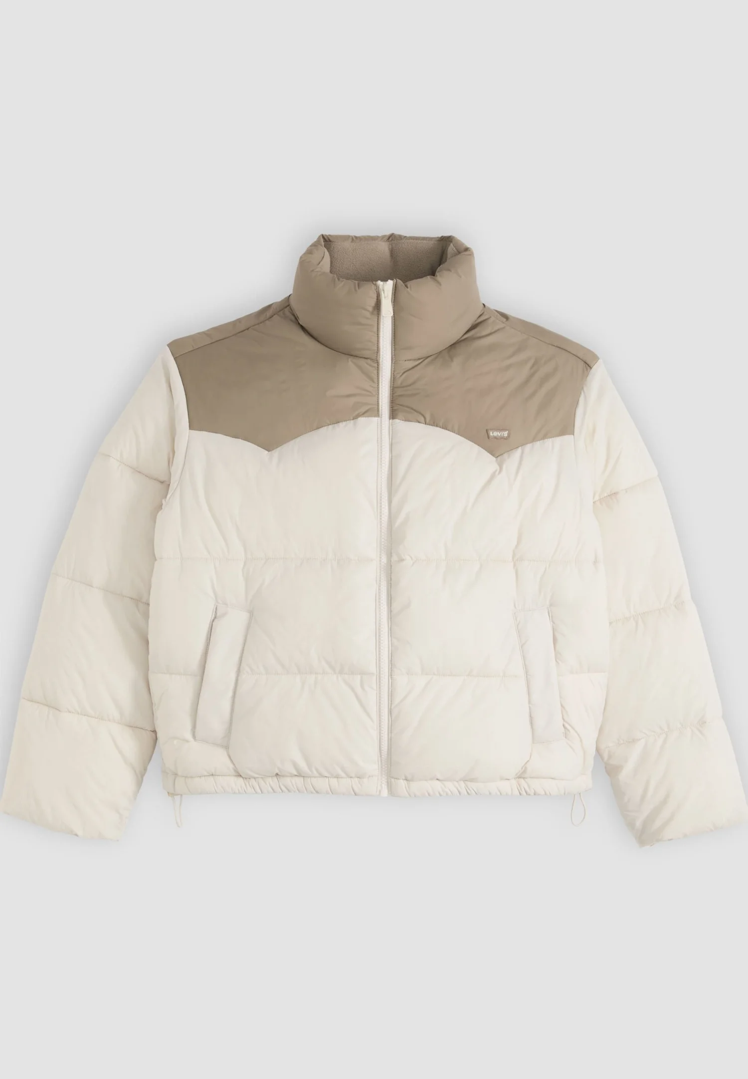 Женская зимняя куртка Levi's Palmer Puffer, бежевый — фото 2